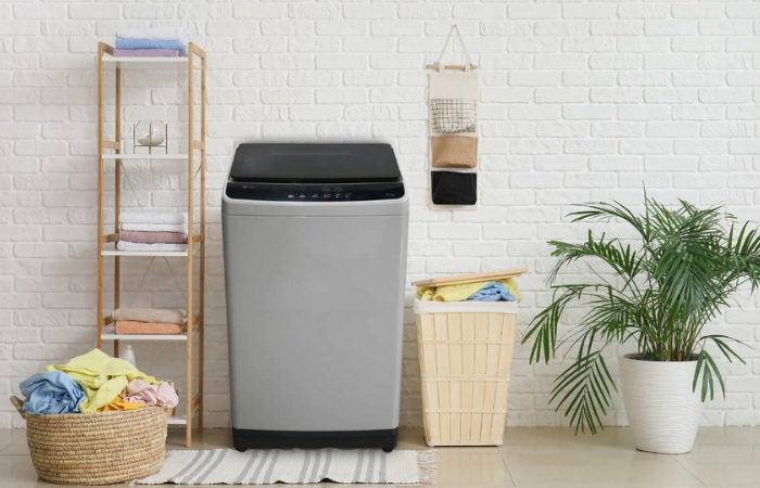 Máy giặt cửa trên sở hữu thiết kế tối giản