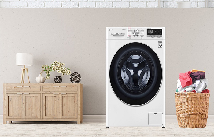 Máy giặt LG 10.5Kg cửa ngang FV1450S3W