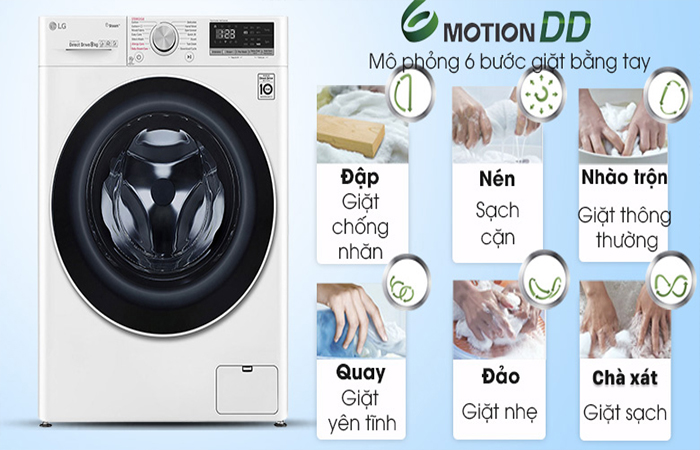 Máy giặt LG 8.5kg FV1408S4W