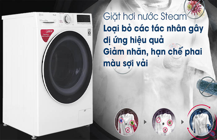 Máy giặt LG 8.5kg FV1408S4W