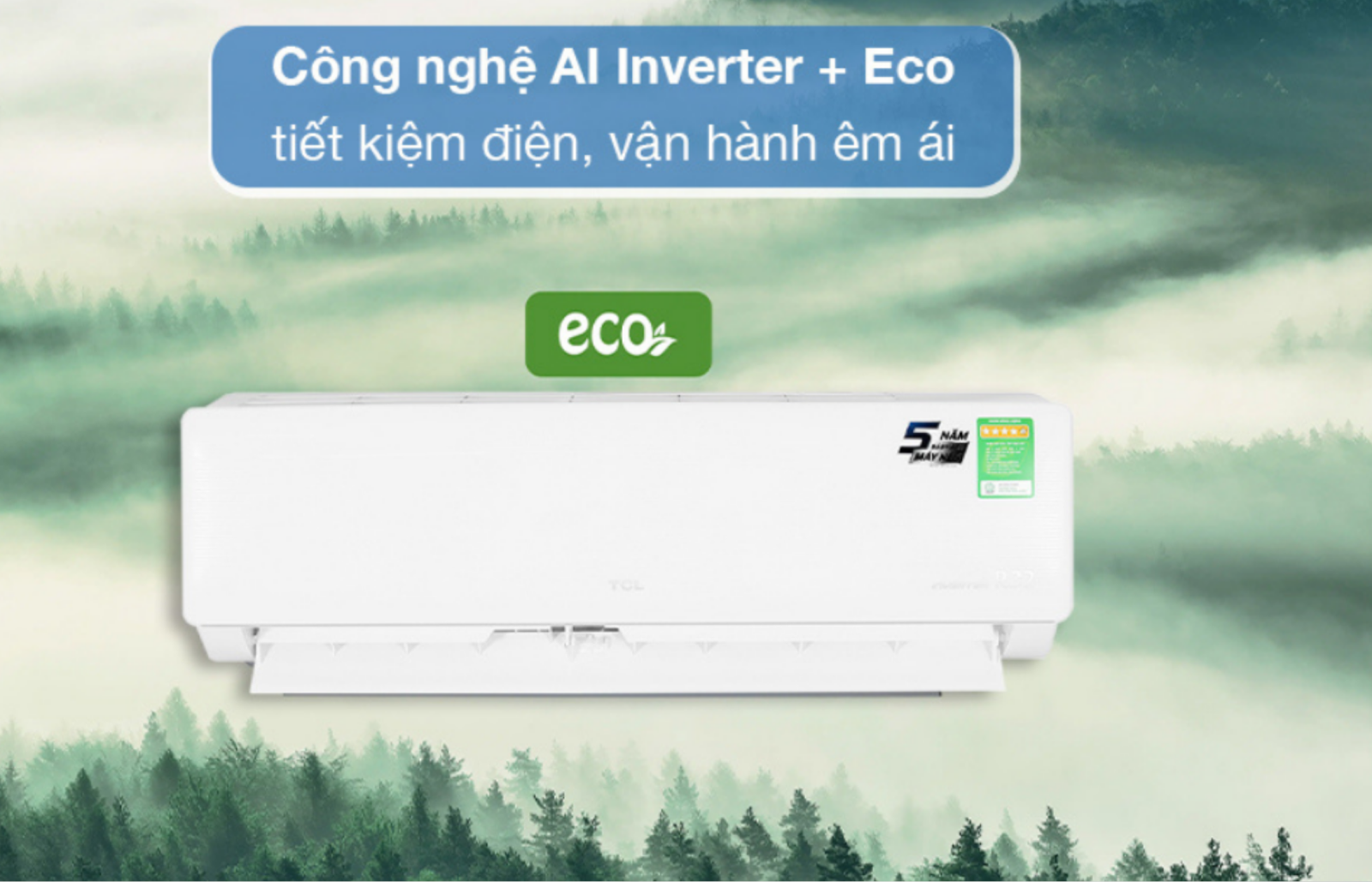 Điều hòa TCL 9000 BTU inverter 1 chiều TAC-10CSD/XAB1