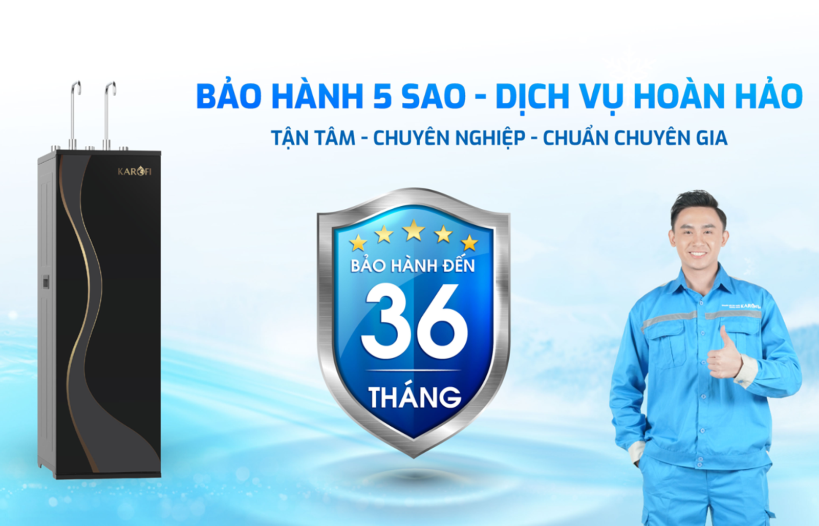 Bảo hành 5 sao - dịch vụ hoàn hảo