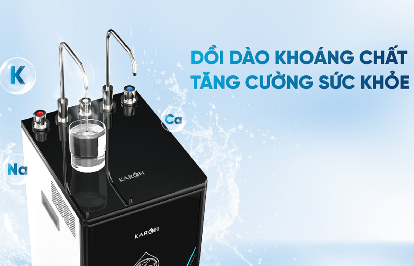 Máy lọc nước nóng lạnh Karofi KAD-D528