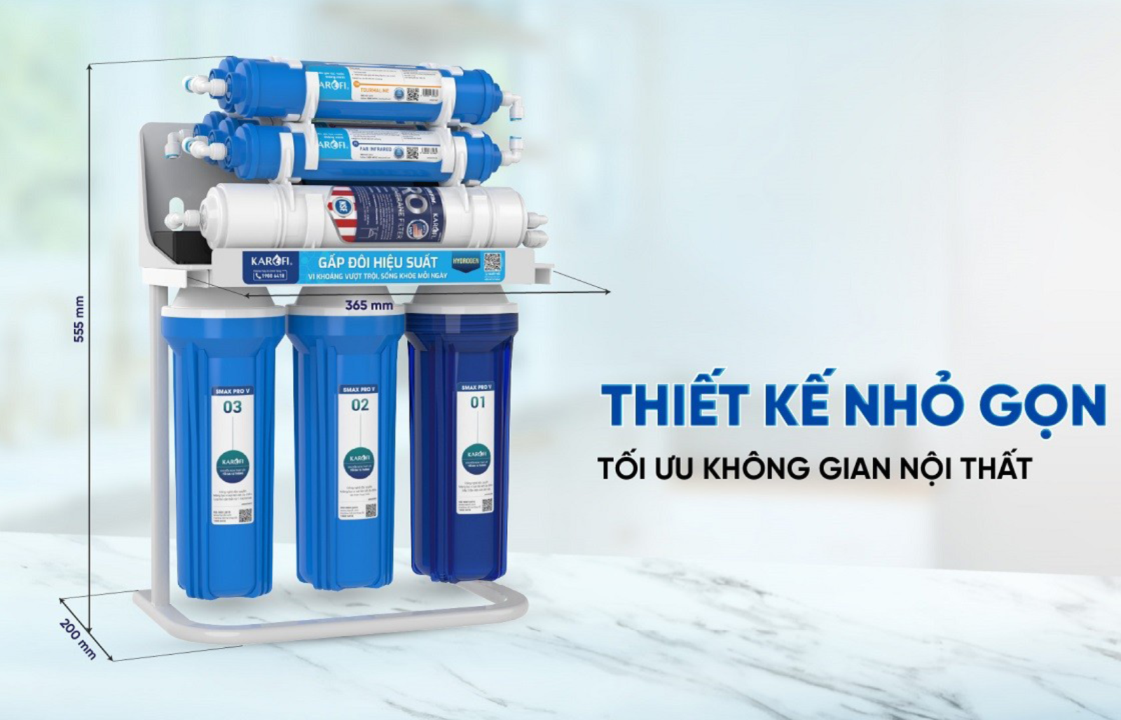 Thiết kế để gầm, tiết kiệm không gian