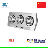 Đèn sưởi nhà tắm Hans 3 bóng - H3B