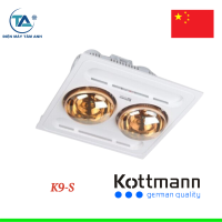 Đèn sưởi nhà tắm Kottmann 2 bóng âm trần K9-S