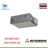 Điều hòa nối ống gió Mitsubishi 24000Btu 2 chiều inverter FDUM71VH/FDC71VNX-W