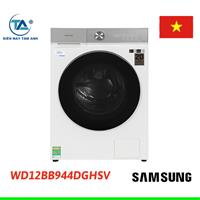 Máy giặt sấy Samsung Bespoke AI Inverter giặt 12 kg - sấy 8 kg WD12BB944DGHSV