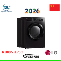 Máy sấy LG DUAL Inverter Heat Pump 9kg đen bóng RB09NHP5O