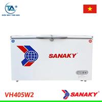 Tủ đông 2 ngăn đông - mát Sanaky 400 lít VH-405W2