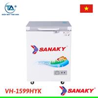 Tủ đông Sanaky 150 lít VH-1599HYK mặt kính cường lực xám