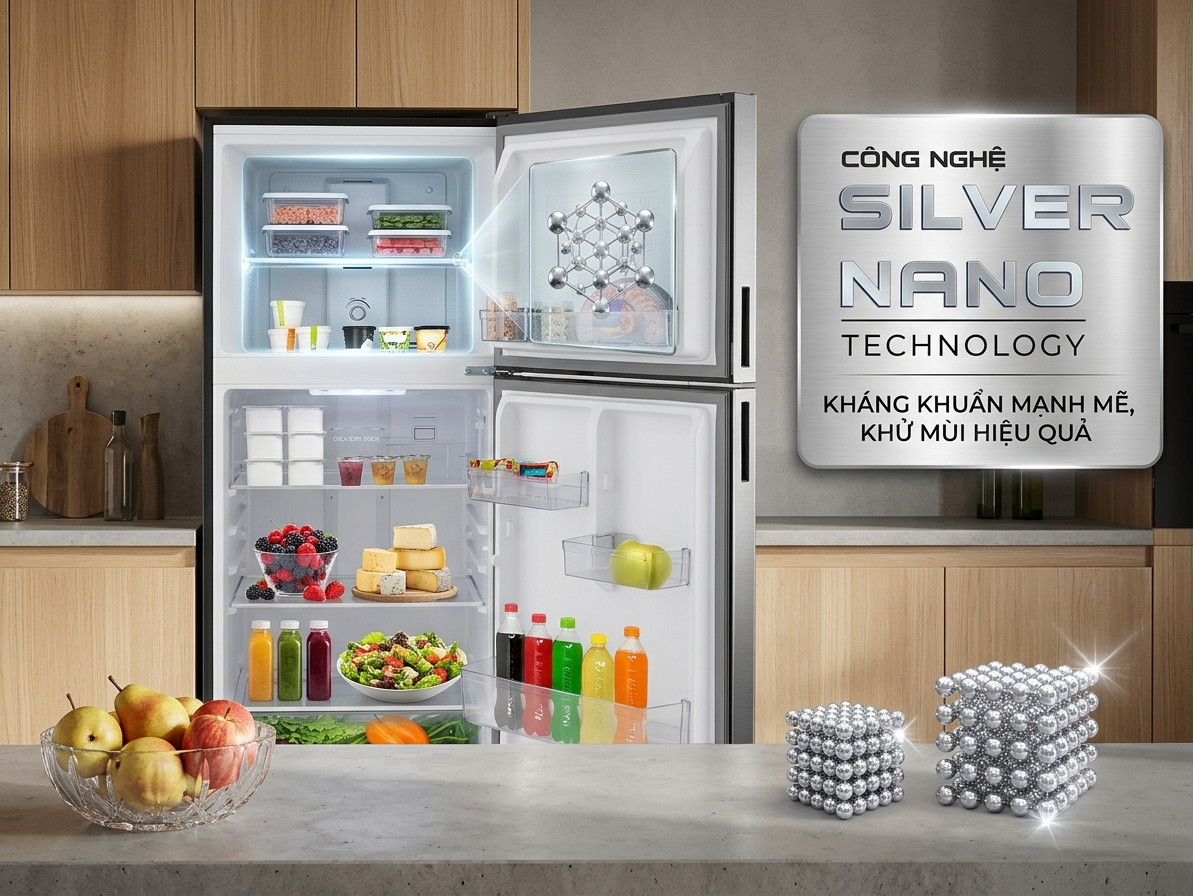Công nghệ Silver Nano Tủ lạnh Funiki HR-T8286GB