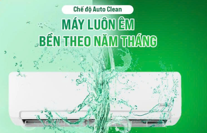 Auto Clean – Tự làm sạch dàn lạnh, Không khí luôn trong lành