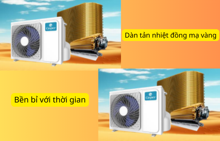 Dàn tản nhiệt đồng mạ vàng bền bỉ