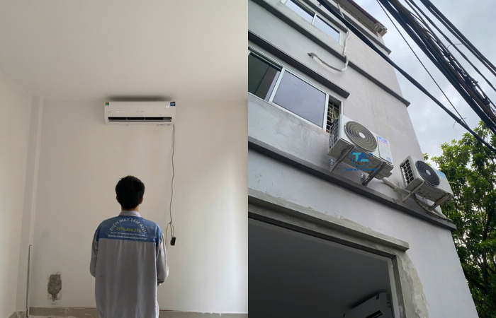 Dàn nóng tích hợp hộp chống cháy bảo vệ máy nén điều hòa