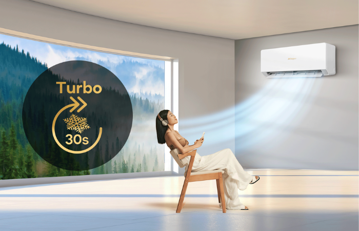 XC-09IU38 Làm lạnh siêu tốc với chế độ Turbo