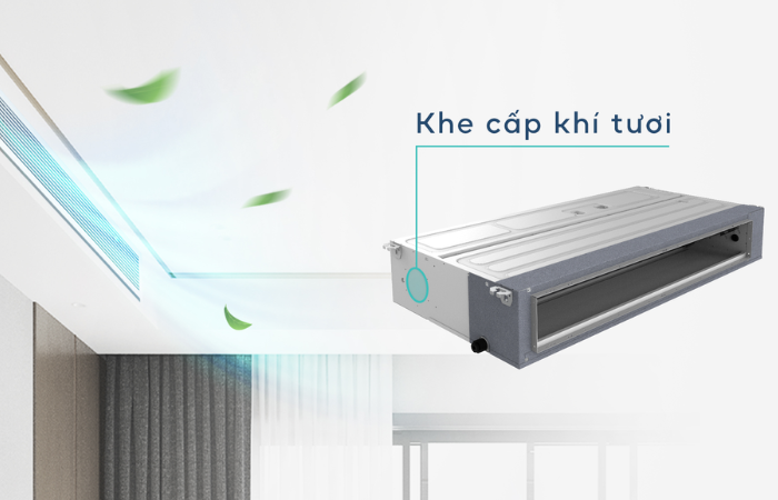 Cấp khí tươi cho không khí giàu oxy và sảng khoái