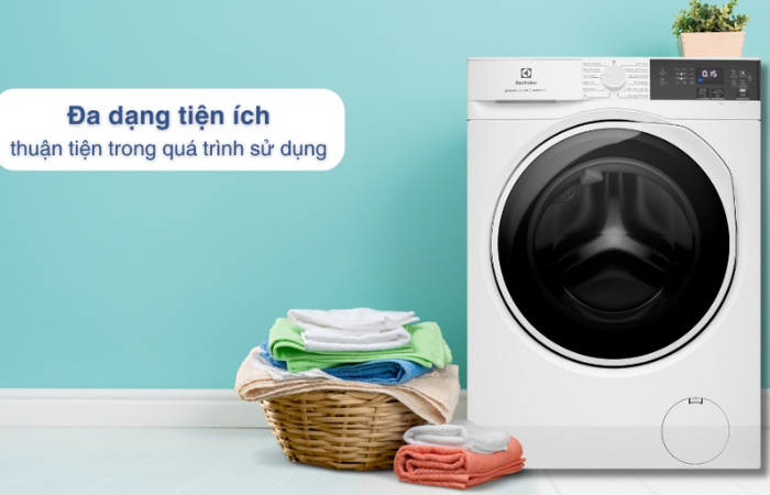 Máy giặt sấy có nhiều tiện ích thông minh
