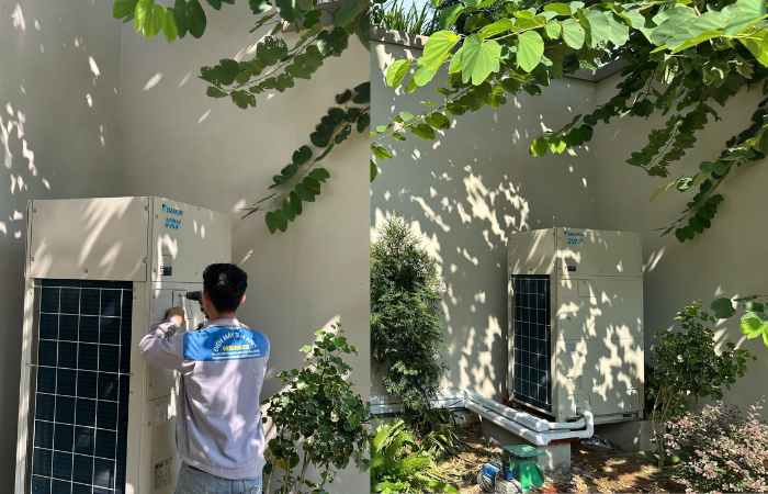 Thi công dàn nóng VRV Daikin