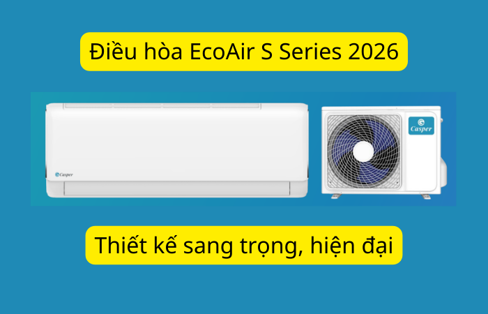 Điều hoà Casper 9000 BTU 1 chiều SC-09FB36M model 2026 – Thiết kế sang trọng, phù hợp mọi không gian